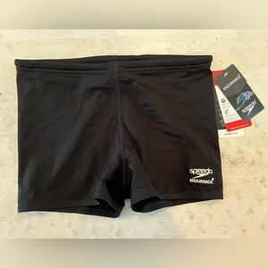 Speedo Men's Solid Square Leg Black NWT | size 30